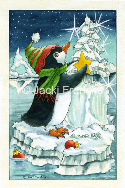 Penguin & ice tree 150dpi copy